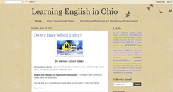 Desktop Screenshot of learningenglishinohio.com